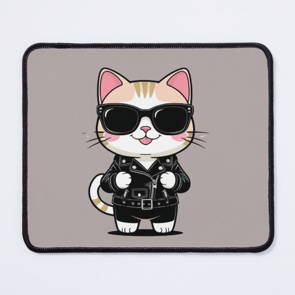 Item preview, Kawaii Rebel Cat with Jacket Illustration Fans designed and sold by All Creative Designer.