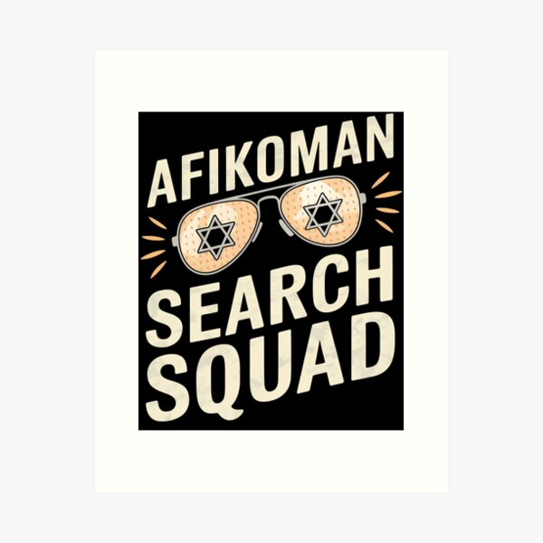 Item preview, Afikoman Search Squad Funny Passover Seder Sunglasses designed and sold by brynatshop.