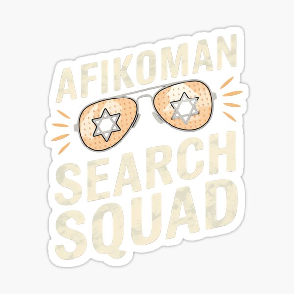 Item preview, Afikoman Search Squad Funny Passover Seder Sunglasses designed and sold by brynatshop.