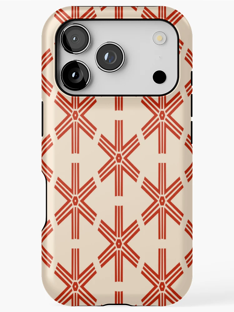 Thumbnail 1 of 4, iPhone Case, Geometric Starburst Pattern designed and sold by Patternfluent.