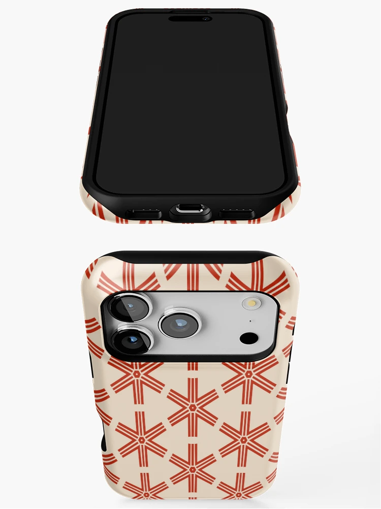 Thumbnail 3 of 4, iPhone Case, Geometric Starburst Pattern designed and sold by Patternfluent.