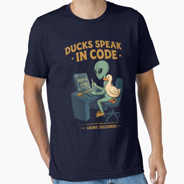 Item preview, Ducks Speak in Code: Cosmic Decoders designed and sold by Deorbitee.