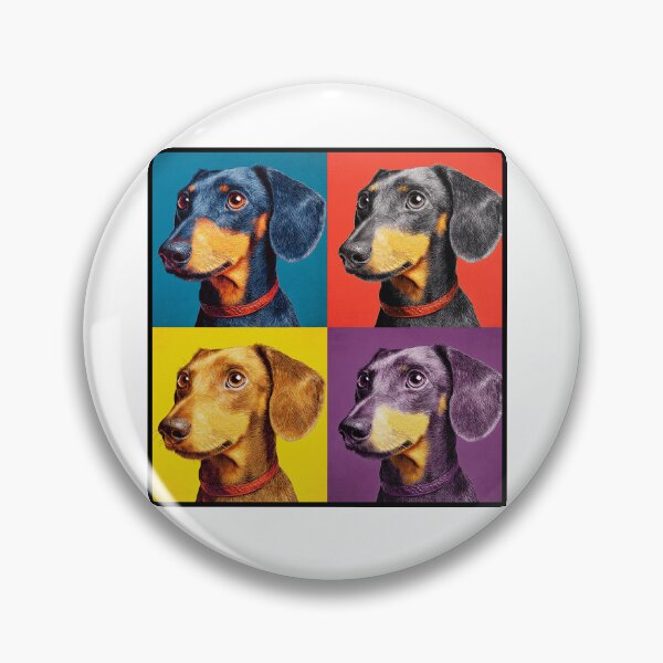 Artikelvorschau, Dackel Hund Andy Warhol Stil Pop Art entworfen und verkauft von TheAnimalZ00.