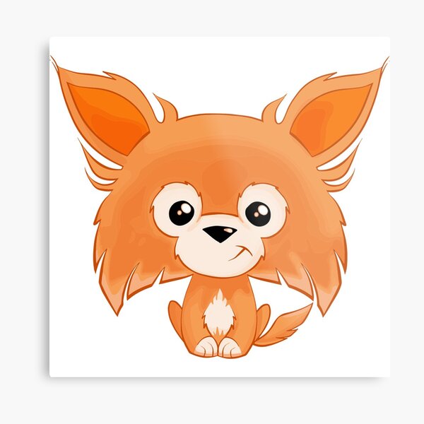 Little Chi is ready to play. Metal Print