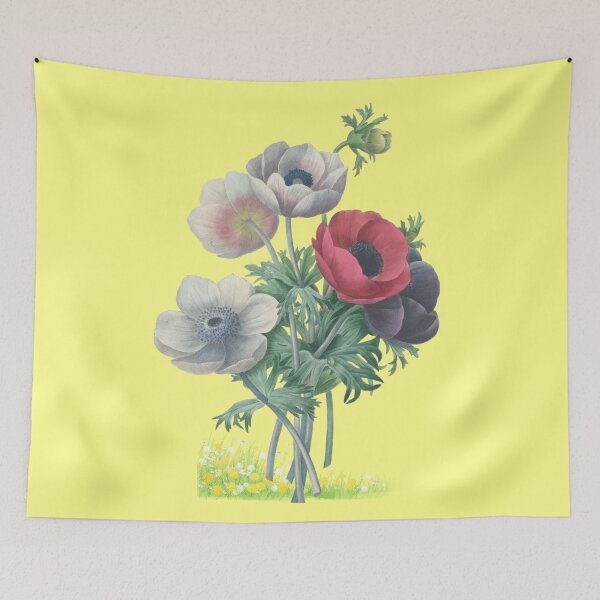 Item preview, Anemone Simplex – Vintage Botanical Art designed and sold by goldcov.