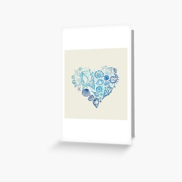 Heart of the shells. Greeting Card