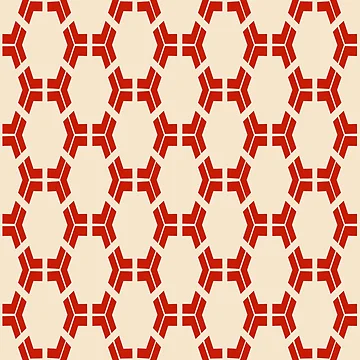 Artwork thumbnail, Geometric Interlocking Shape Pattern by Patternfluent