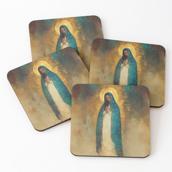 Item preview, Flower of the new world - Our Lady of Guadalupe designed and sold by SanctifiedSouls.