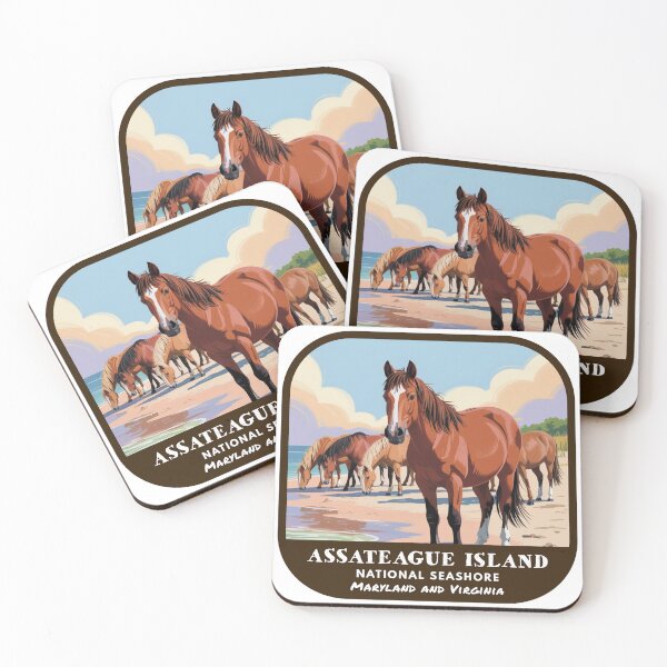 Item preview, Vintage Assateague Island National Seashore (Maryland and Virginia) designed and sold by RabbitK.