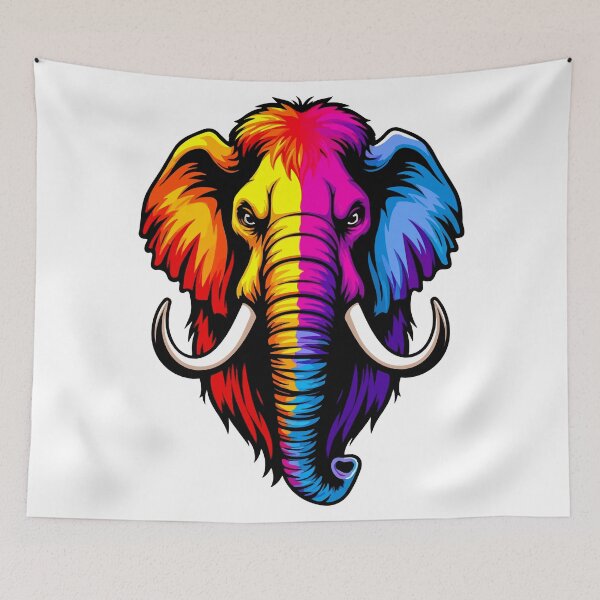 Item preview, King of Siberia. Mammoth colorful pop art designed and sold by Grypis.