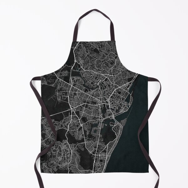Item preview, Recife City Map of Pernambuco, Brazil - Dark designed and sold by deMAP.
