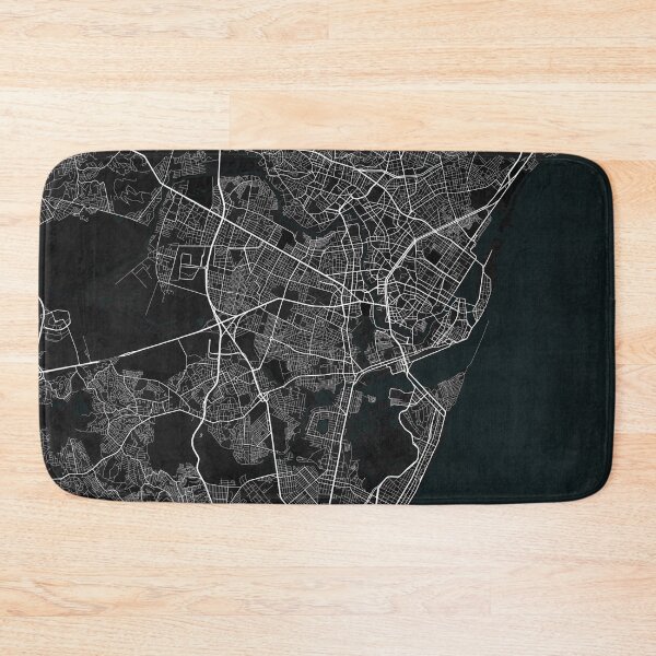 Item preview, Recife City Map of Pernambuco, Brazil - Dark designed and sold by deMAP.
