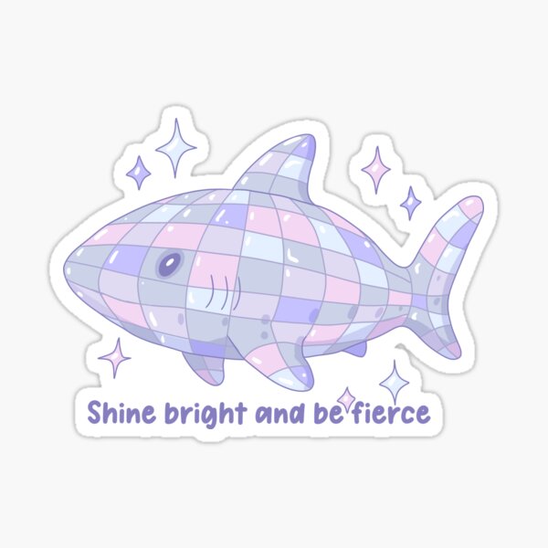 Item preview, Disco Shark Fierce and Fabulous Sparkle designed and sold by Jess.a.creates.