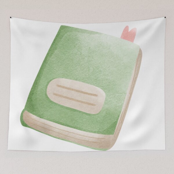 Item preview, Cute Green Notebook Illustration | Watercolor Stationery Art designed and sold by inelistudio.