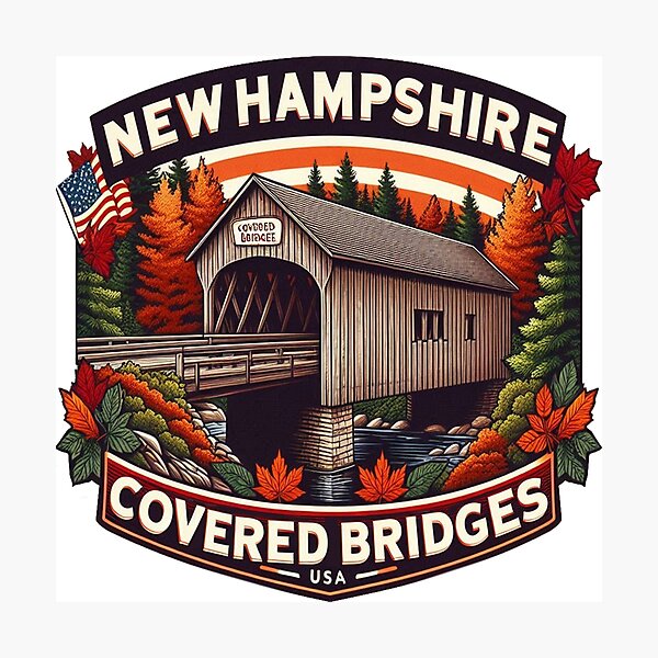 Item preview, New Hampshire, Ponts couverts New Hampshire designed and sold by francous03.