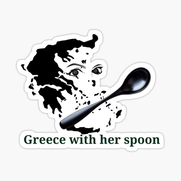 Item preview, Greece with her spoon designed and sold by rockopaolo.