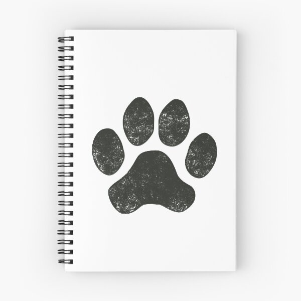 Item preview, Distressed Black Dog Paw - Some Patterns designed and sold by MoePark.