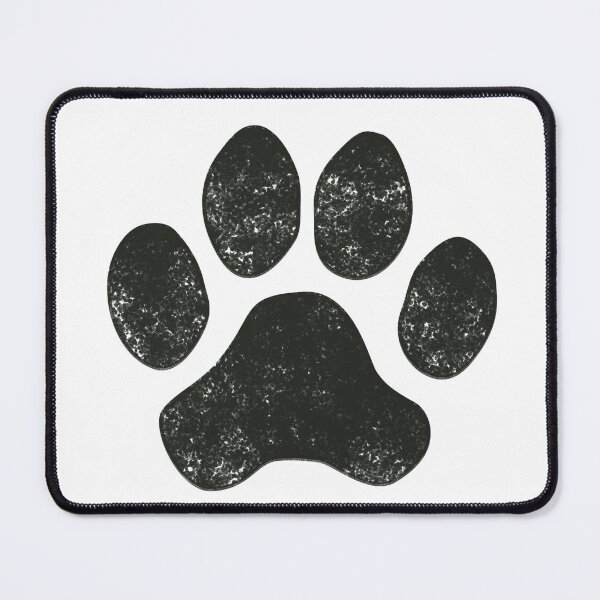 Item preview, Distressed Black Dog Paw - Some Patterns designed and sold by MoePark.