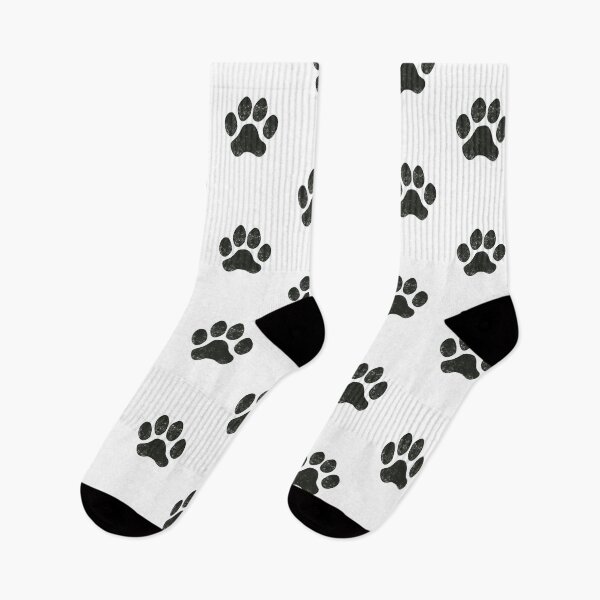 Item preview, Distressed Black Dog Paw - Some Patterns designed and sold by MoePark.