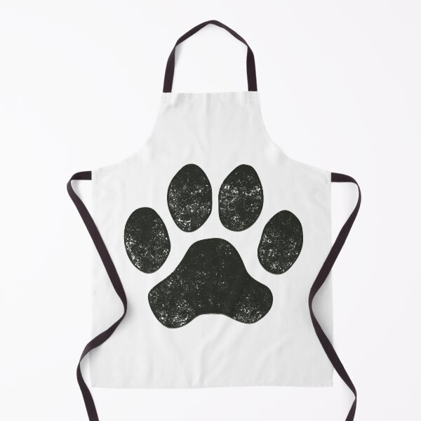 Item preview, Distressed Black Dog Paw - Some Patterns designed and sold by MoePark.