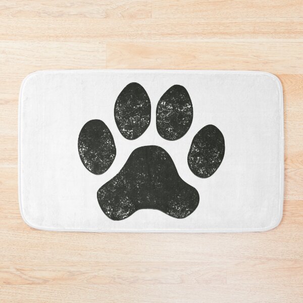 Item preview, Distressed Black Dog Paw - Some Patterns designed and sold by MoePark.