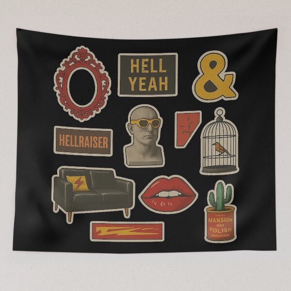 Item preview, Eclectic Retro Vibes Sticker Pack designed and sold by zzz888.