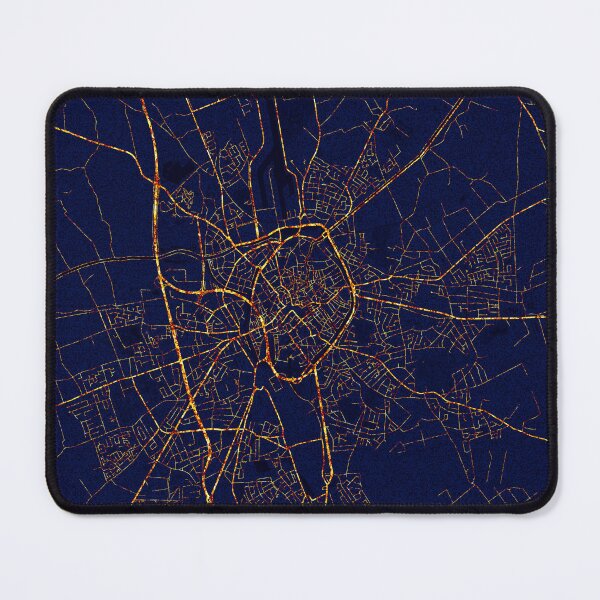 Item preview, Bruges, Belgium Map - City At Night designed and sold by deMAP.