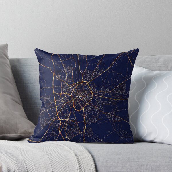 Item preview, Bruges, Belgium Map - City At Night designed and sold by deMAP.