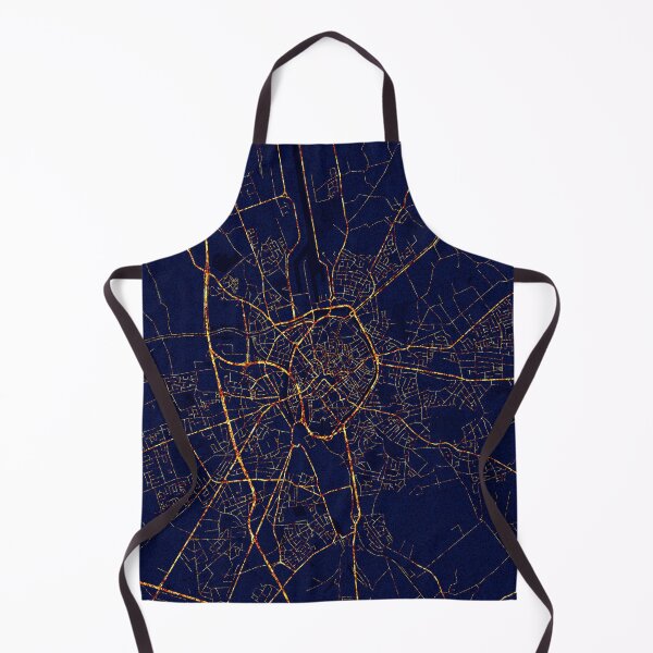 Item preview, Bruges, Belgium Map - City At Night designed and sold by deMAP.