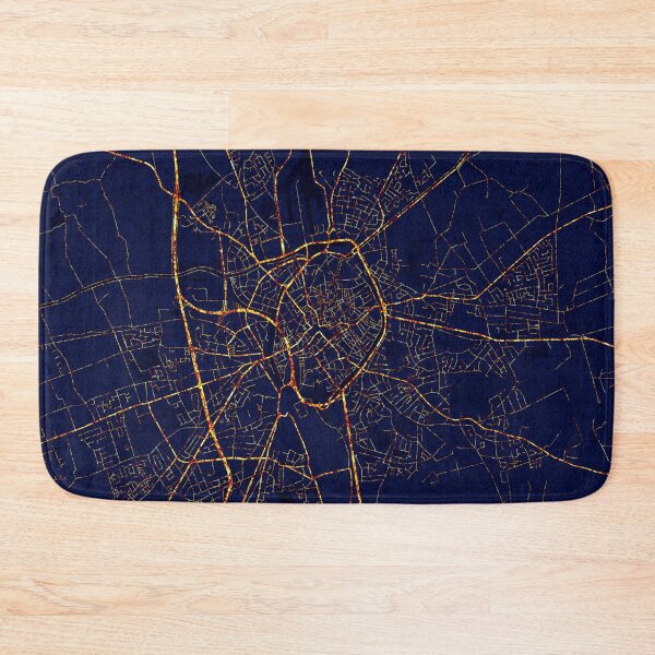 Item preview, Bruges, Belgium Map - City At Night designed and sold by deMAP.