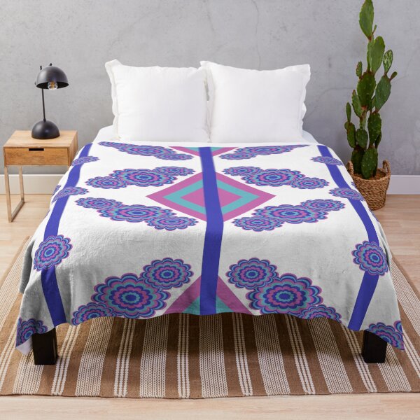 Item preview, Seamless floral and geometric pattern designed and sold by Kanda2023.