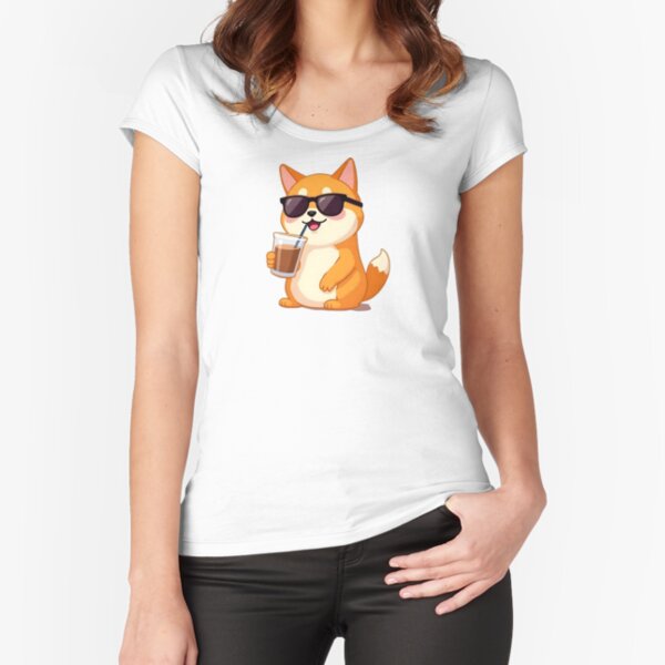 Item preview, Cool Shiba Inu Sipping a Drink designed and sold by manusy.