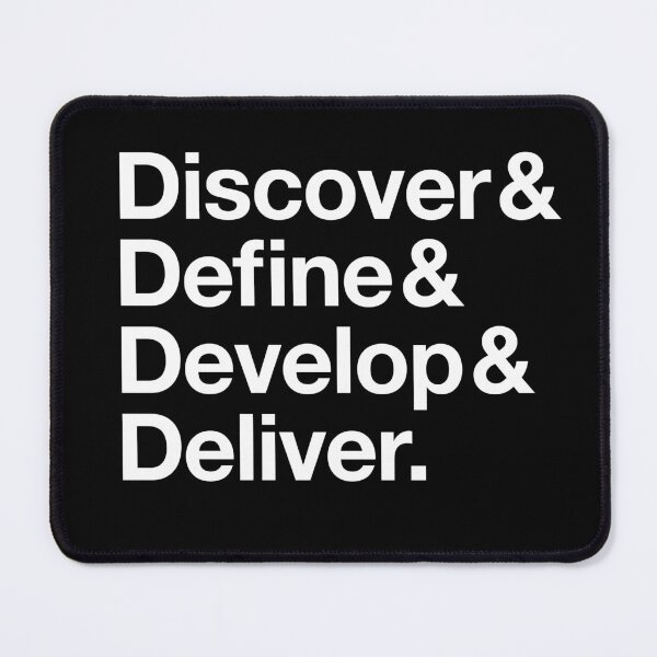 Item preview, The Double Diamond Design Process (Light Text) designed and sold by UserThreads.