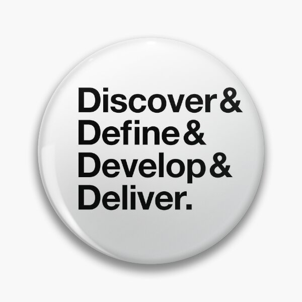 Item preview, The Double Diamond Design Process (Dark Text) designed and sold by UserThreads.