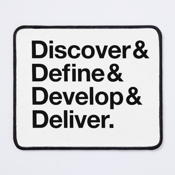 Item preview, The Double Diamond Design Process (Dark Text) designed and sold by UserThreads.