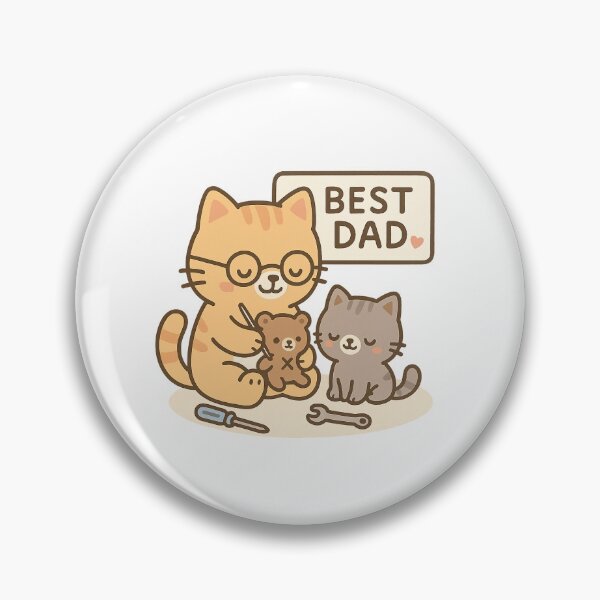 Item preview, Handy Cat Dad and Kitten designed and sold by Daniel-DL.