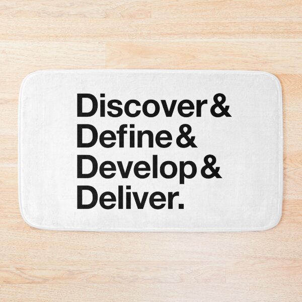 Item preview, The Double Diamond Design Process (Dark Text) designed and sold by UserThreads.
