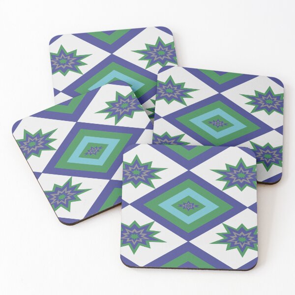 Item preview, Seamless geometric pattern with starburst motifs designed and sold by Kanda2023.