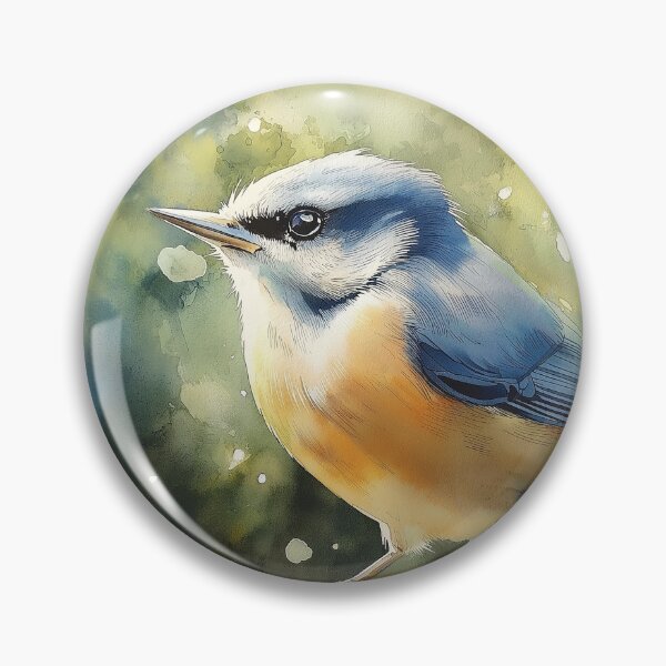 Item preview, Eurasian Nuthatch in Tree designed and sold by laurashawart.