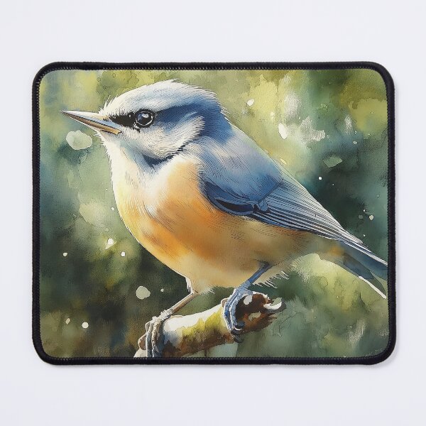 Item preview, Eurasian Nuthatch in Tree designed and sold by laurashawart.