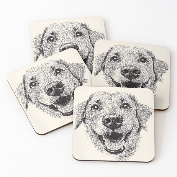 Item preview, Happy Dog Typography Illustration designed and sold by ZipZapArt.