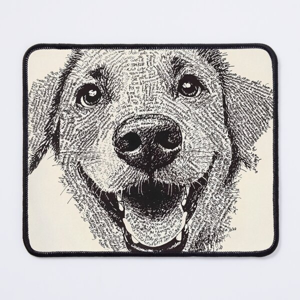 Item preview, Happy Dog Typography Illustration designed and sold by ZipZapArt.