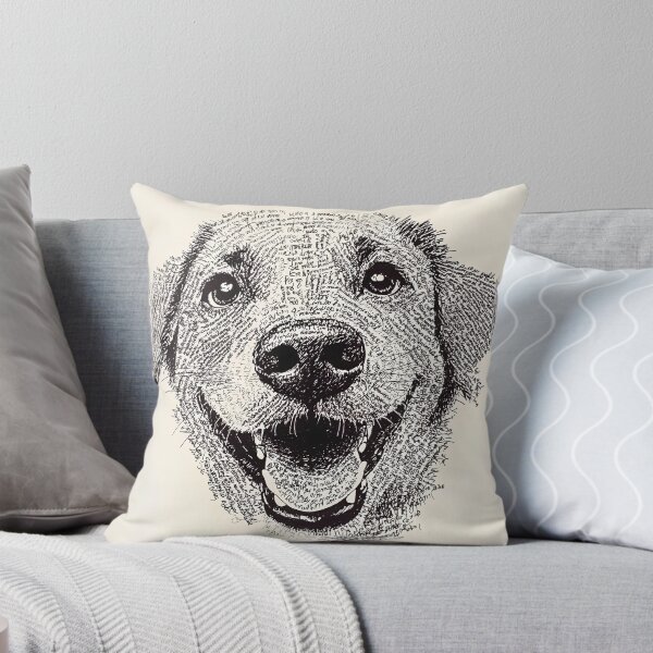 Item preview, Happy Dog Typography Illustration designed and sold by ZipZapArt.