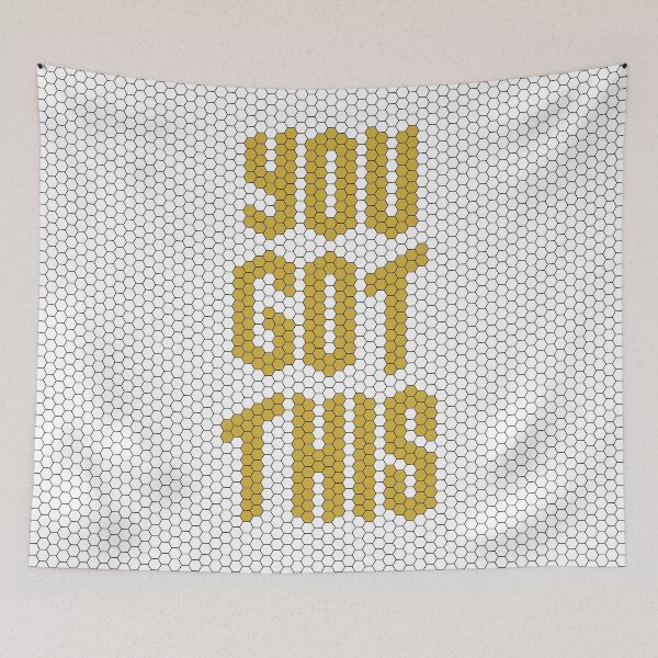 Item preview, You Got This Mosaic Uplifting Motivation Gold designed and sold by kakarikihill.