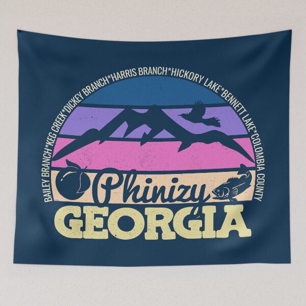 Item preview, Phinizy Georgia Sunset Retro Vintage Local Pride Logo designed and sold by CRHPOD20.