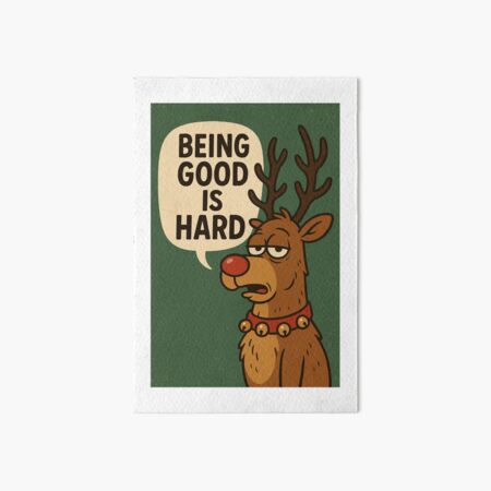 Item preview, Christmas reindeer funny quote designed and sold by Love Earth Designs.