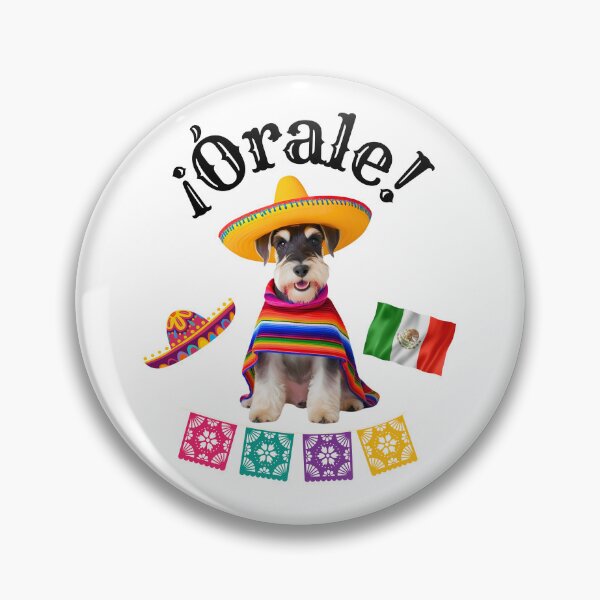 Item preview, ¡Órale Schnauzer! – Fiesta Dog in Sombrero and Poncho with Mexican Flair designed and sold by Fredster1966.