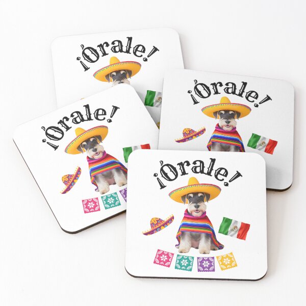 Item preview, ¡Órale Schnauzer! – Fiesta Dog in Sombrero and Poncho with Mexican Flair designed and sold by Fredster1966.
