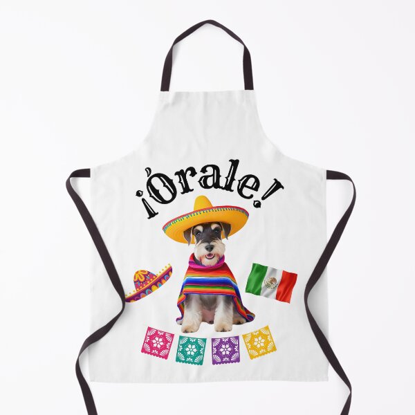 Item preview, ¡Órale Schnauzer! – Fiesta Dog in Sombrero and Poncho with Mexican Flair designed and sold by Fredster1966.