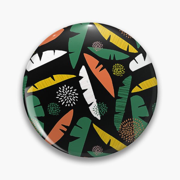 Item preview, Tangerine, Yellow And Green Palm Leaves Artsy Pattern designed and sold by DEC02.